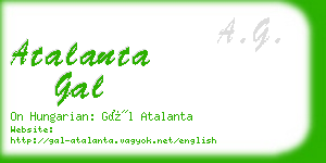 atalanta gal business card